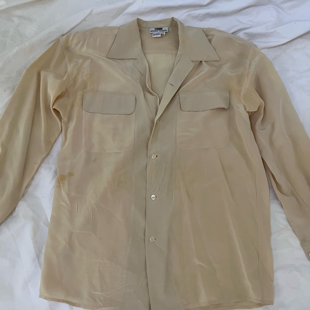 Women's Cream Button-Down Shirt